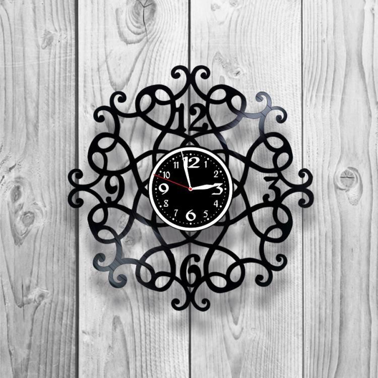 Часы настенные Лофт-винтаж 0118 из виниловой пластинки