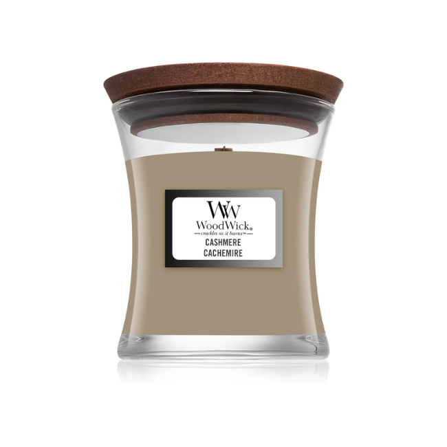 Свеча ароматическая Woodwick Medium Cashmere с ароматом теплой шерсти 275 г (5038581141916)