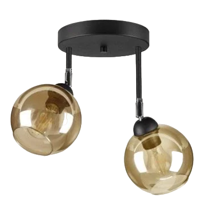 Люстра декоративная Sirius S4918-2 BK+SM с поворотным механизмом