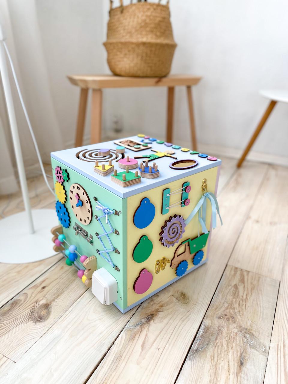 Бизиборд Куб яркий 30х30 (SUN8129)