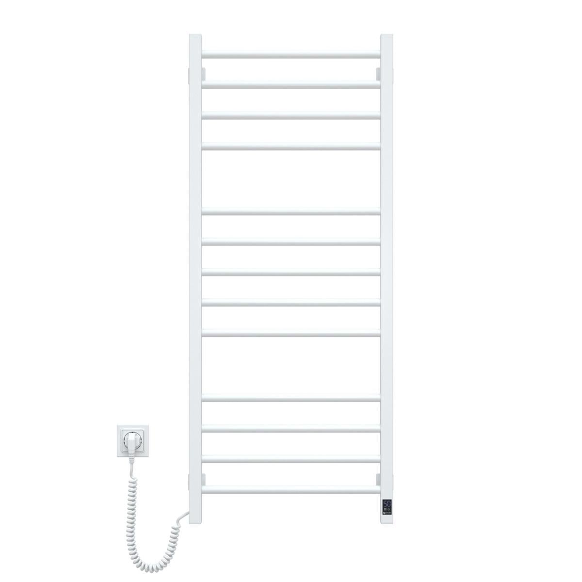 Полотенцесушитель NAVIN Классик Квадро Sensor с Wi-Fi левый 500х1200 мм Белый (S12-116155-5012)