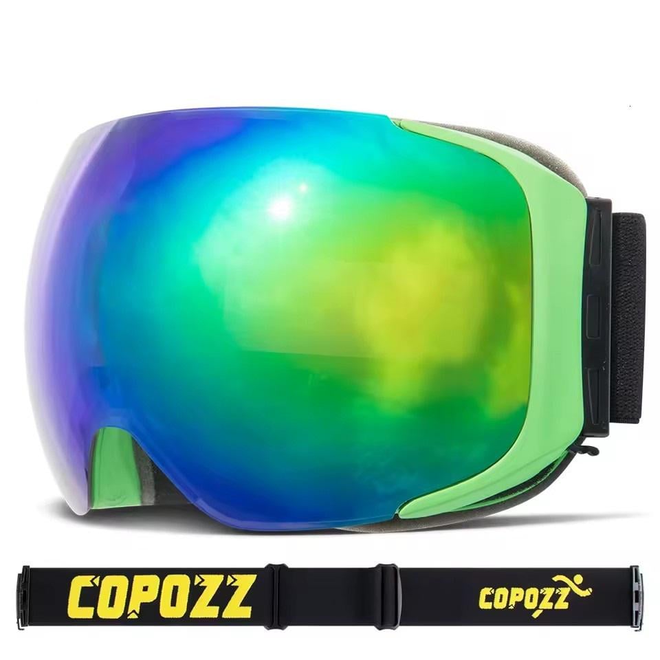 Маска для лыж и сноуборда Copozz GOG-2181 магнитная Anti-Fog Ski Unisex Green (GOG-2181-G)