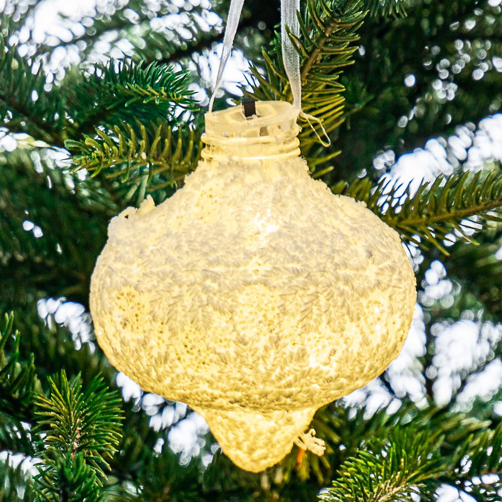 Игрушка на елку Elisey Белая капелька с узором (NH-106-K-85) - фото 2 Игрушка на елку Elisey Белая капелька с узором (NH-106-K-85) - фото 2