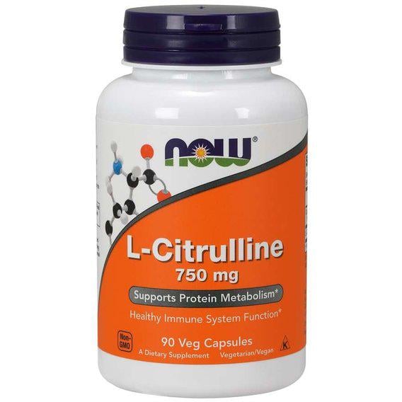 Цитрулін NOW Foods CITRULLINE 750 мг 90 Veg Caps