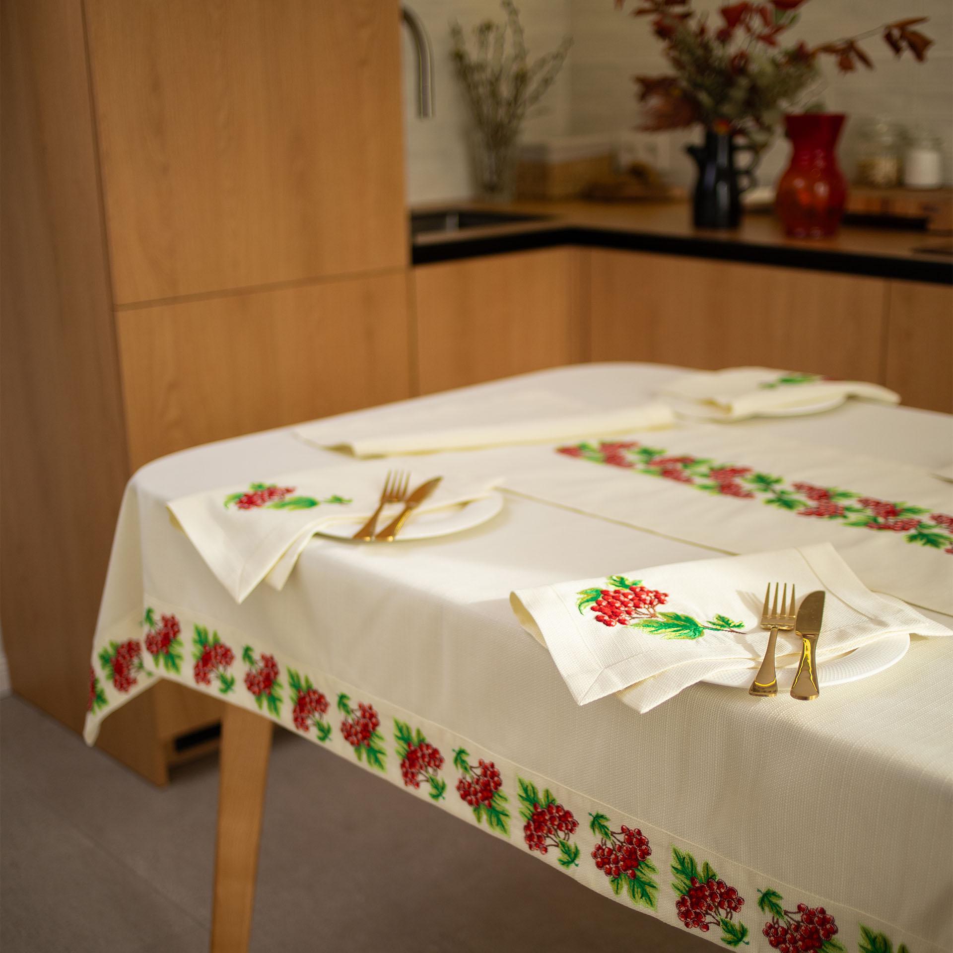 Скатертина Едельвіка Калина 2,20х1,40 м (278-22/00) - фото 3 Скатертина Едельвіка Калина 2,20х1,40 м (278-22/00) - фото 3