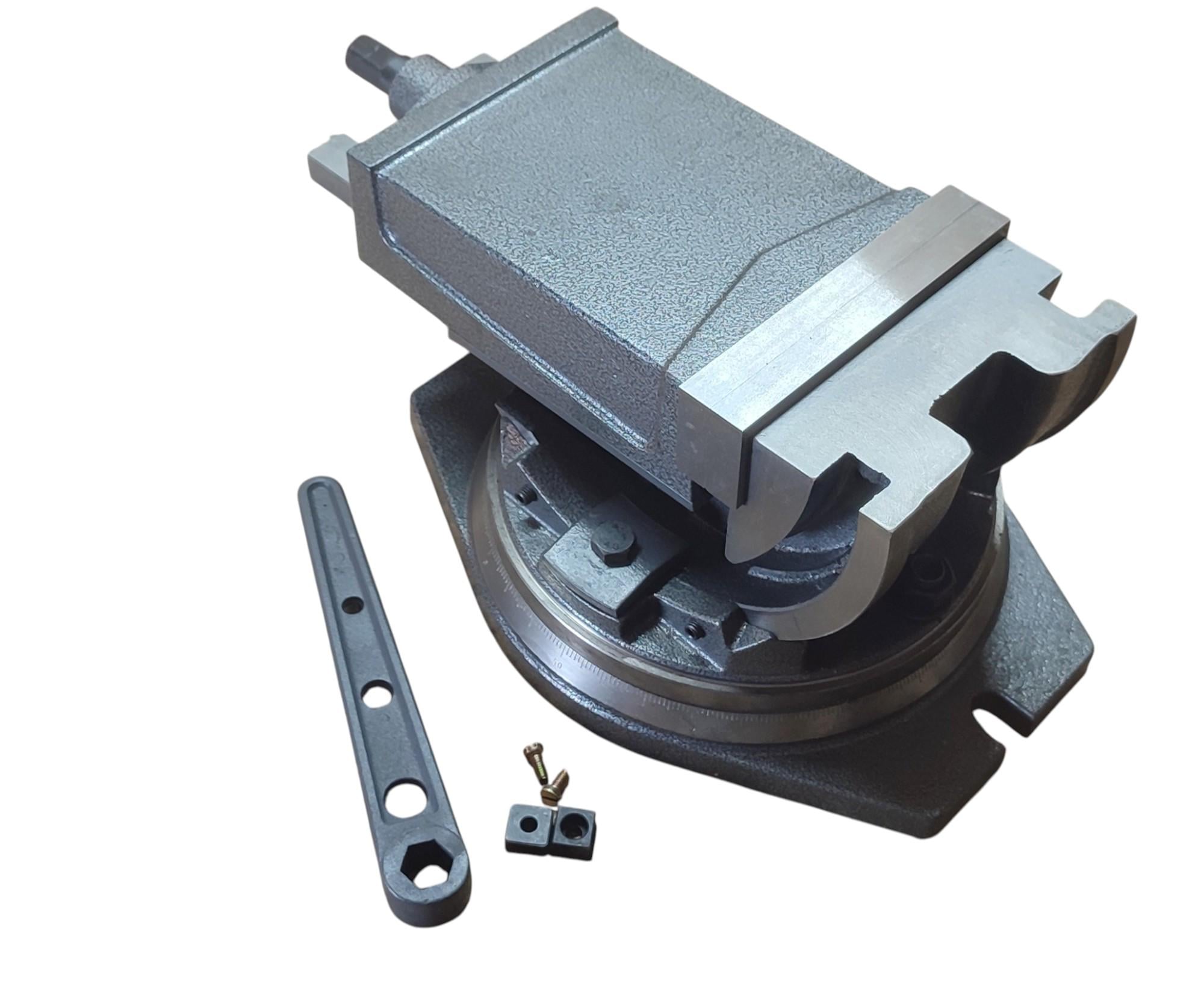 Тиски станочные глобусные поворотные OTTIMO L губок 160 мм серия QHK (048621)