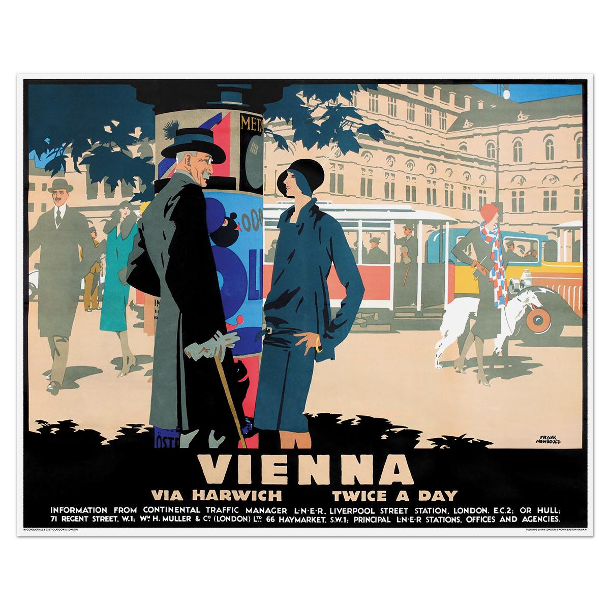 Плакат туристический Вена 1925 86x69 см (0103) Плакат туристический Вена 1925 86x69 см (0103)