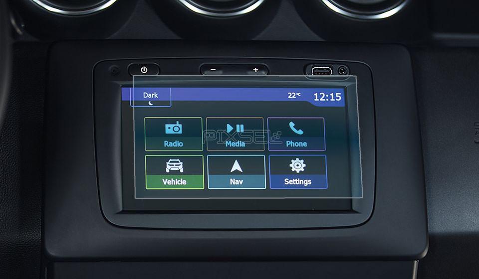 Скло захисне Pixsel гібридне глянець на монітор Renault DUSTER 6,9“ 2018-2020