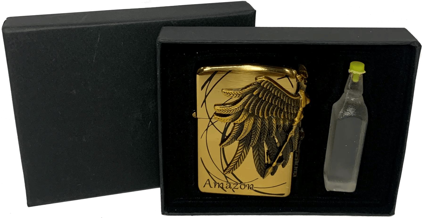 Зажигалка Amazon бензиновая и баллончик бензина тип 2