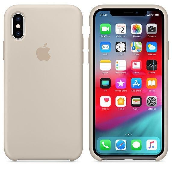Чехол-накладка Apple Silicone Case for iPhone Xs, Stone (HC)