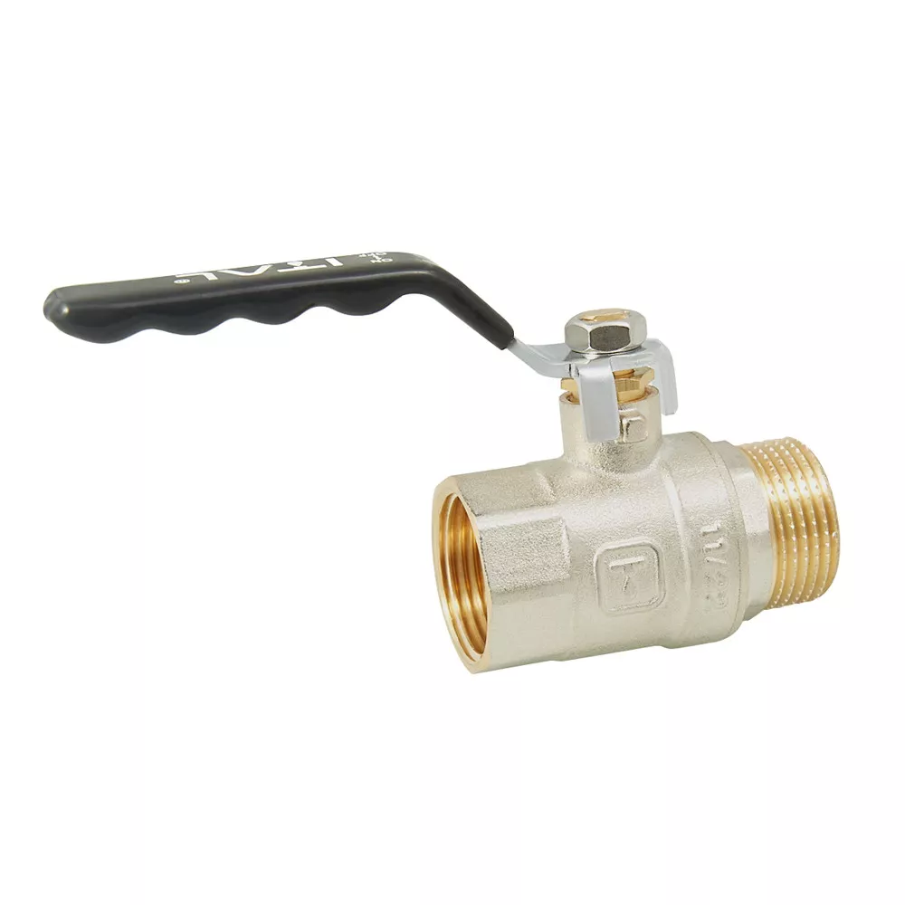 Кран шаровый ITAL PN40 ВЗ ручка 1" Никель (24850804) - фото 2