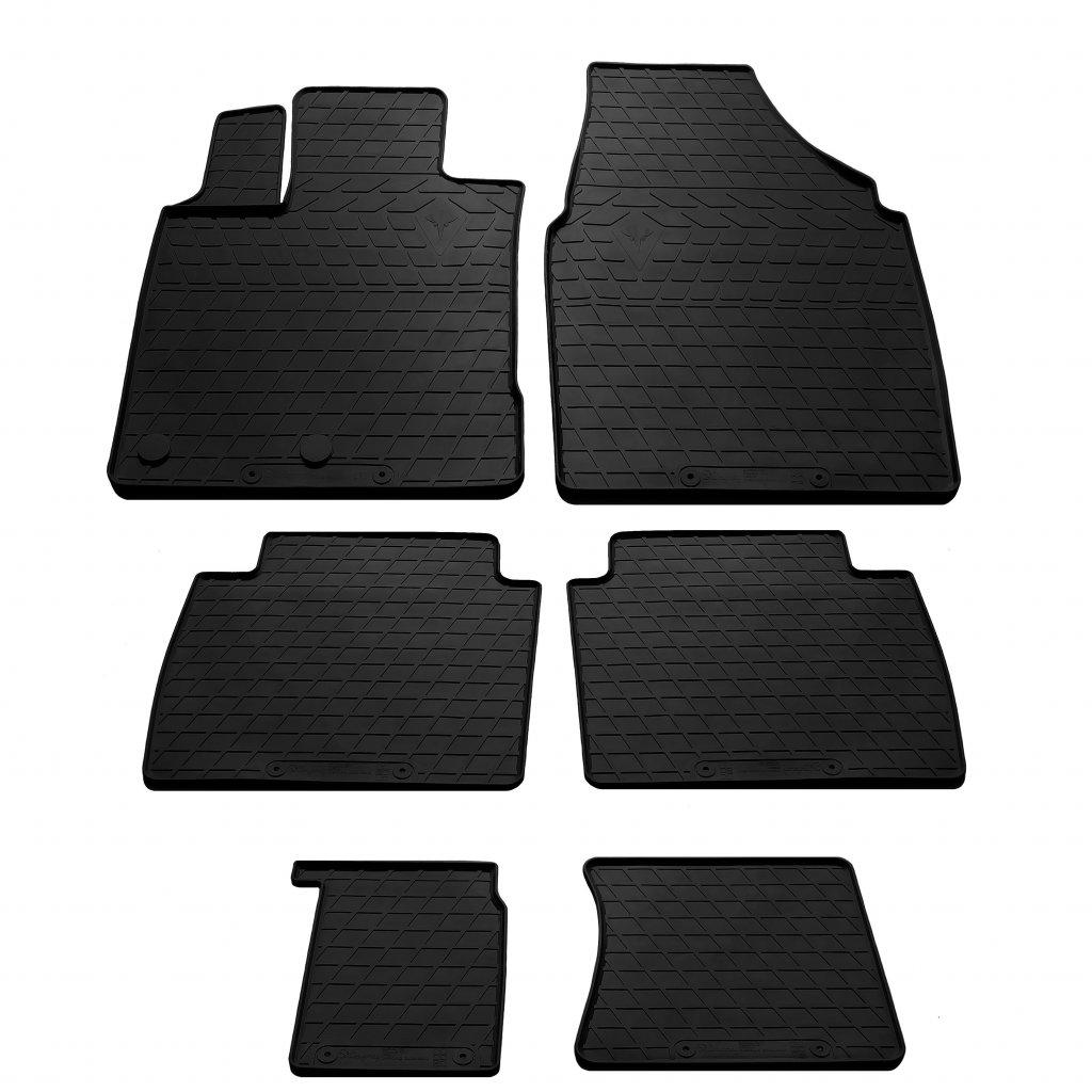 Автокилимки Stingray для Nissan Qashqai+2 2008-2014 6 шт. Чорний (1545548095)