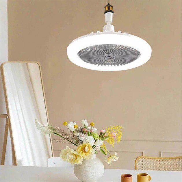 Лампа-вентилятор Multi-function Fan Light LED в патрон E27 універсальний стельовий 2в1