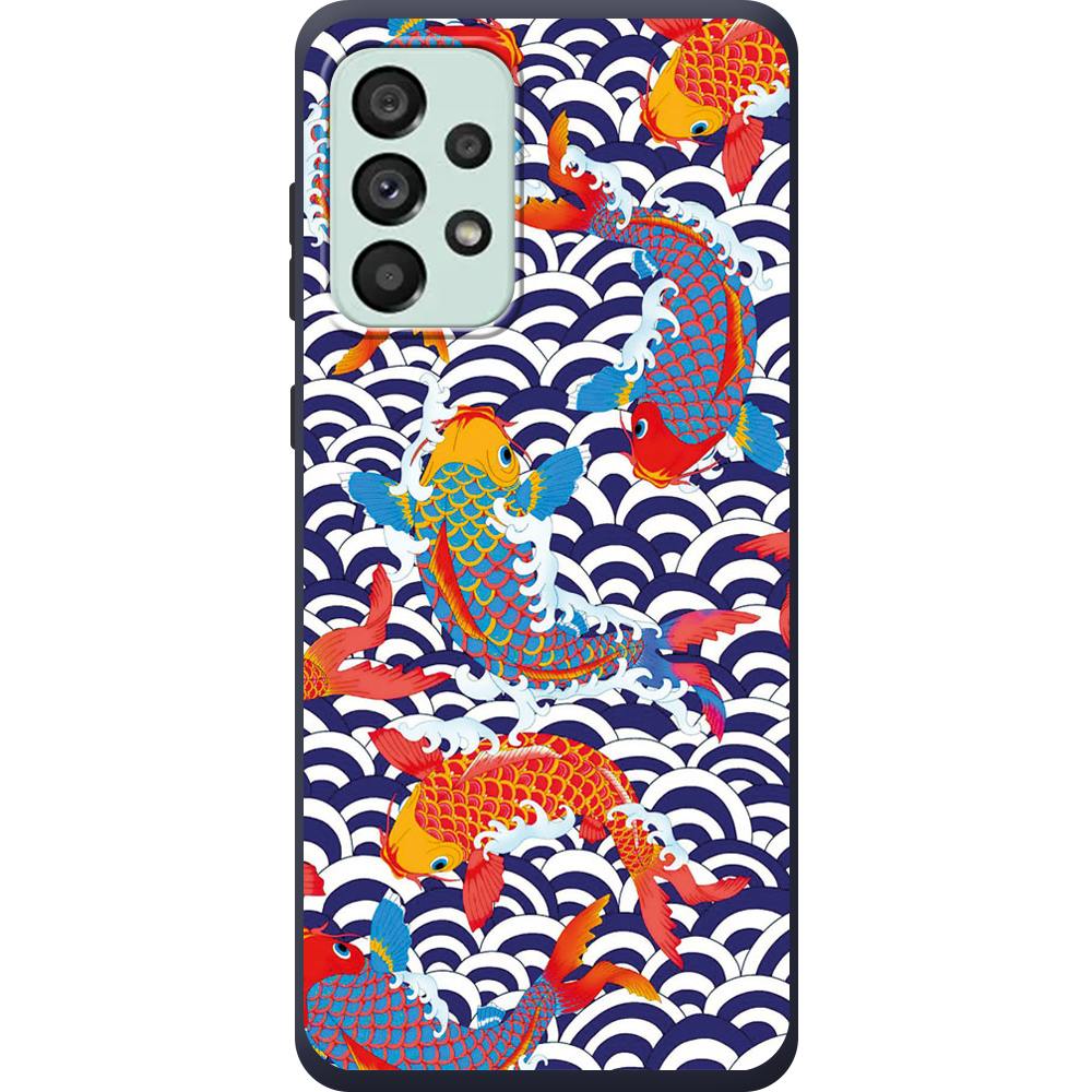 Чехол BoxFace Samsung Galaxy A53 5G (A536) Koi Fish Синий силикон (44112-up2477-44171)