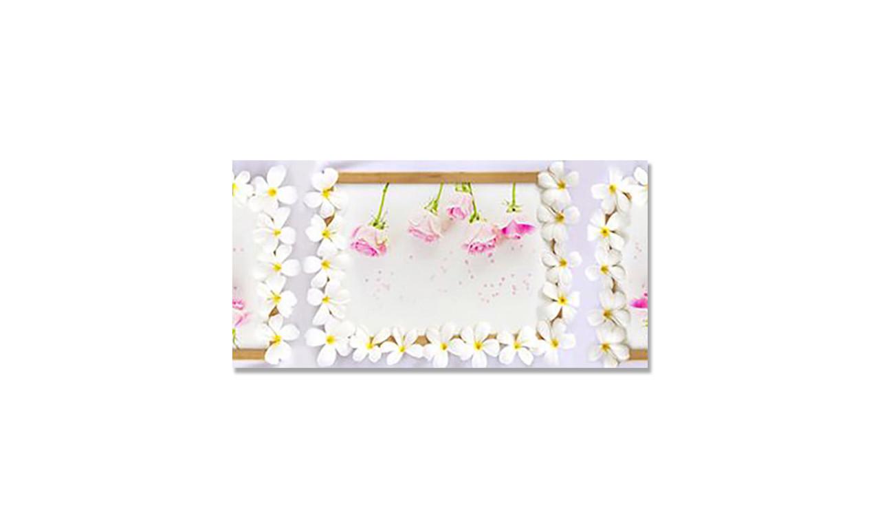 Наклейка виниловая на стол Zatarga Цветочные Рамки 600х1200 мм (1294193583)