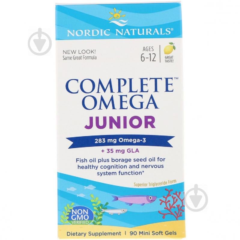 Риб'ячий жир Nordic Naturals Complete Omega Junior 283 мг 90 капсул (NOR01775)