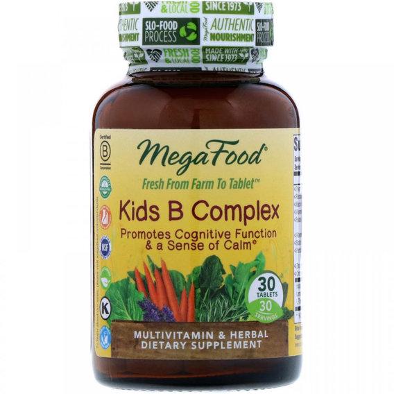 В комплекс MegaFood Kid's B Complex 30 Tabs