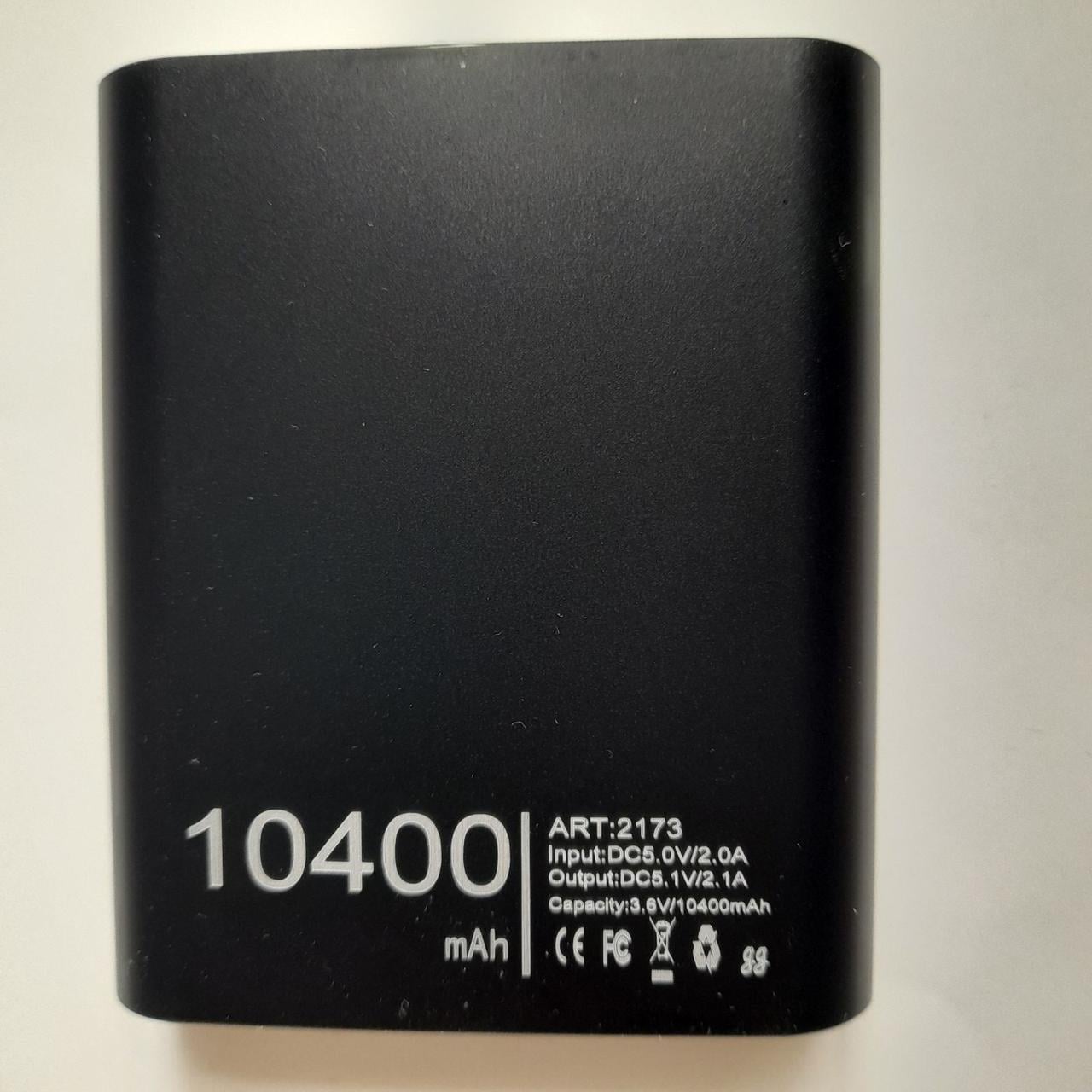 Повербанк 10400 mAh для смартфонов и планшетов Черный