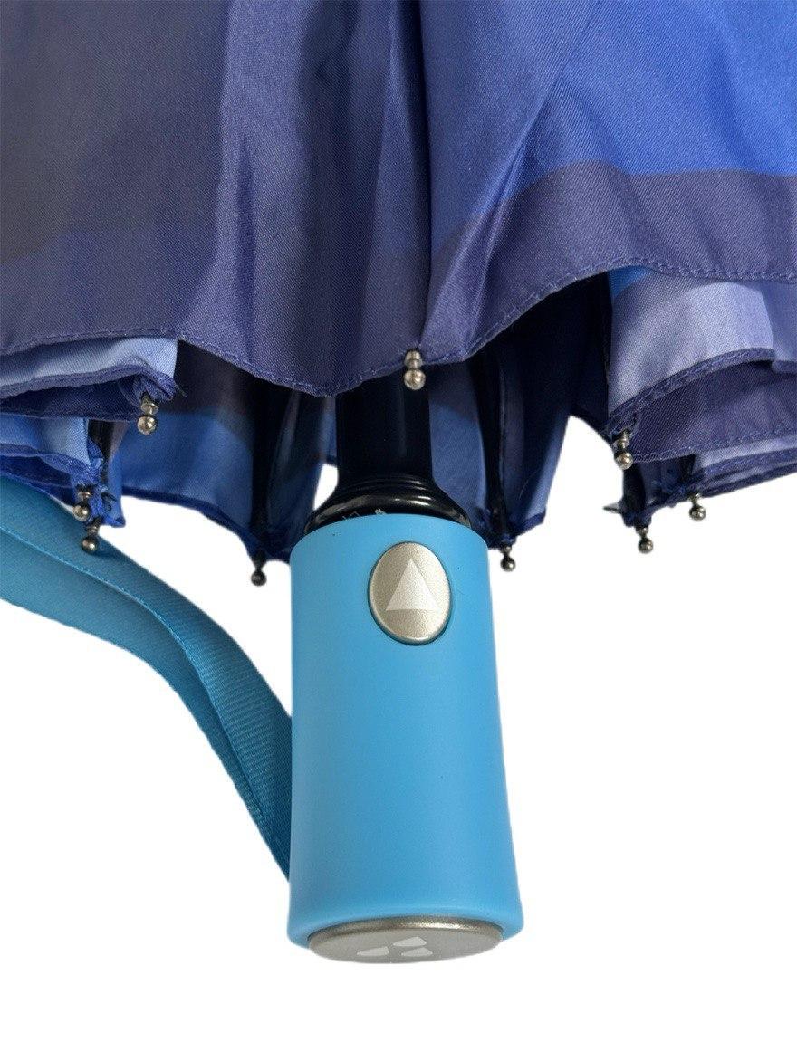 Парасолька жіноча напівавтоматична Срібний Дощ 9 спиць Синій (6025/1) - фото 4 Парасолька жіноча напівавтоматична Срібний Дощ 9 спиць Синій (6025/1) - фото 4