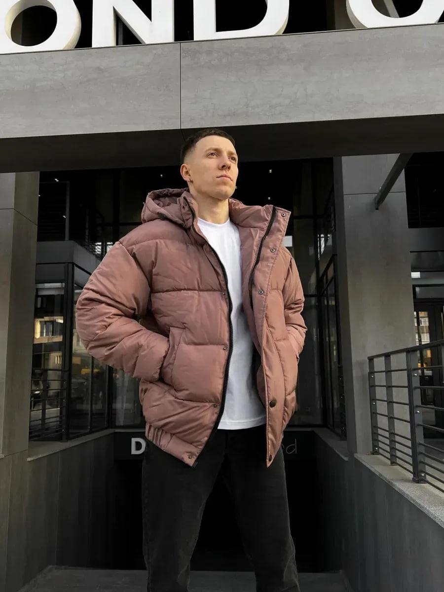 Куртка чоловіча зимова Oslo оверсайз дута L Коричневий (26516/3/3) - фото 6