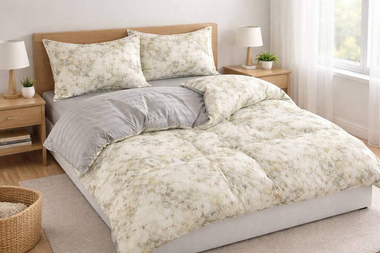 Комплект постельного белья Laura-grand Н-8-10 с цветочным принтом двуспальный (2944273473)