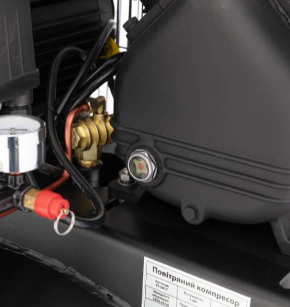 Компресор Intertool PT-0017 поршневий масляний ремінний 100 л 3 кВт - фото 7 Компресор Intertool PT-0017 поршневий масляний ремінний 100 л 3 кВт - фото 7