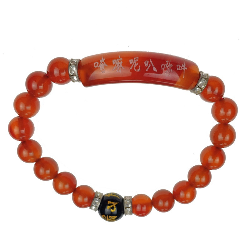 Браслет из камня 18 см Красный (С2222) Браслет из камня 18 см Красный (С2222)