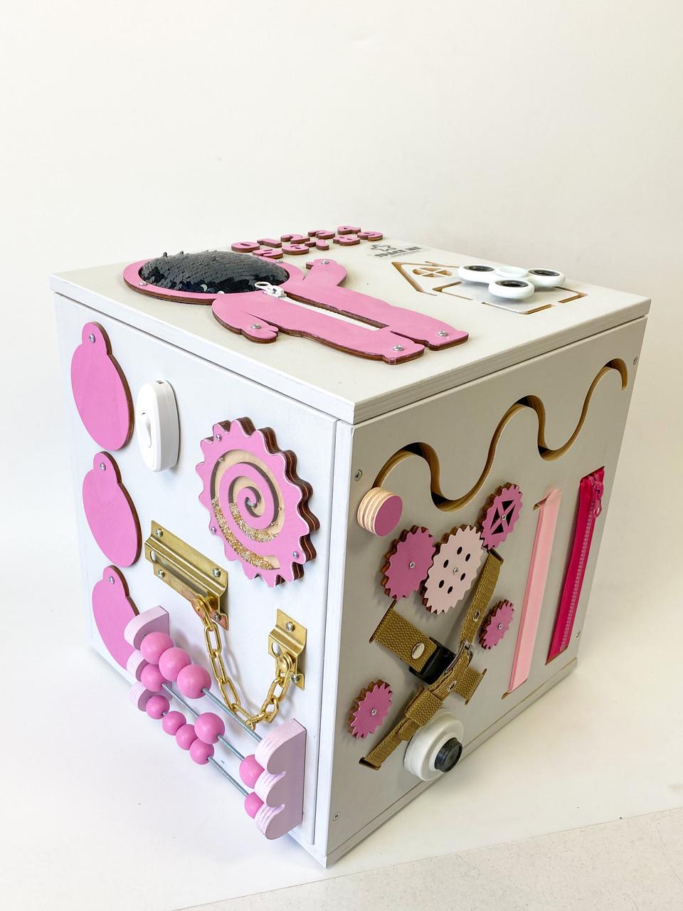 Бизиборд Куб Моно Малина (SUN8119)