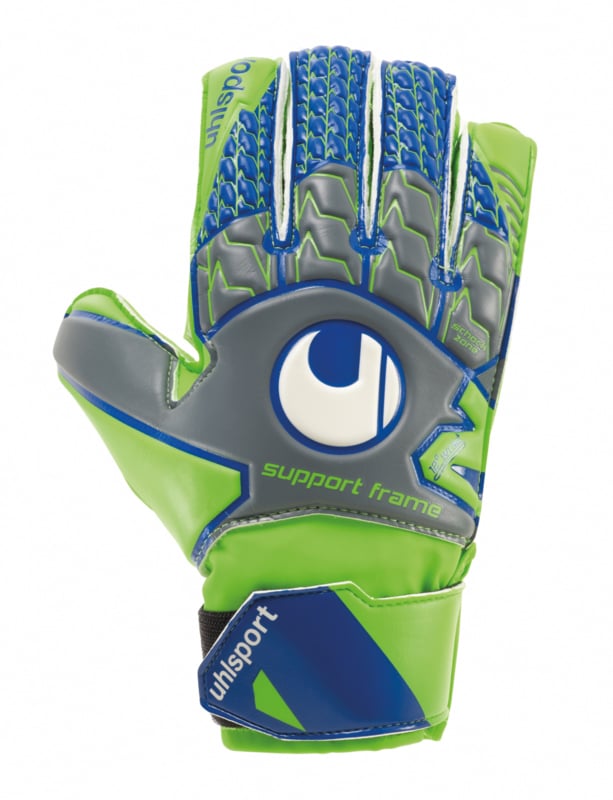 Вратарские перчатки Uhlsport Tensiongreen Soft SF Junior р. 4 Green/Blue