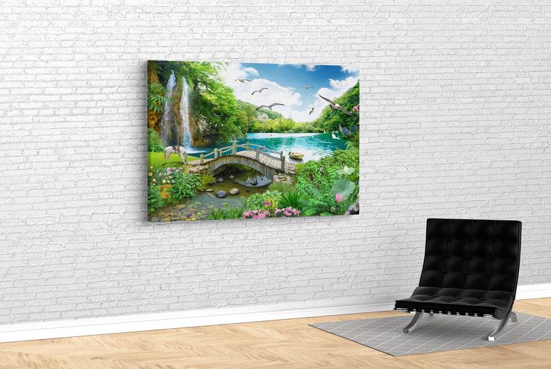 Картина для интерьера детскую Райский уголок 51x34 см (589)