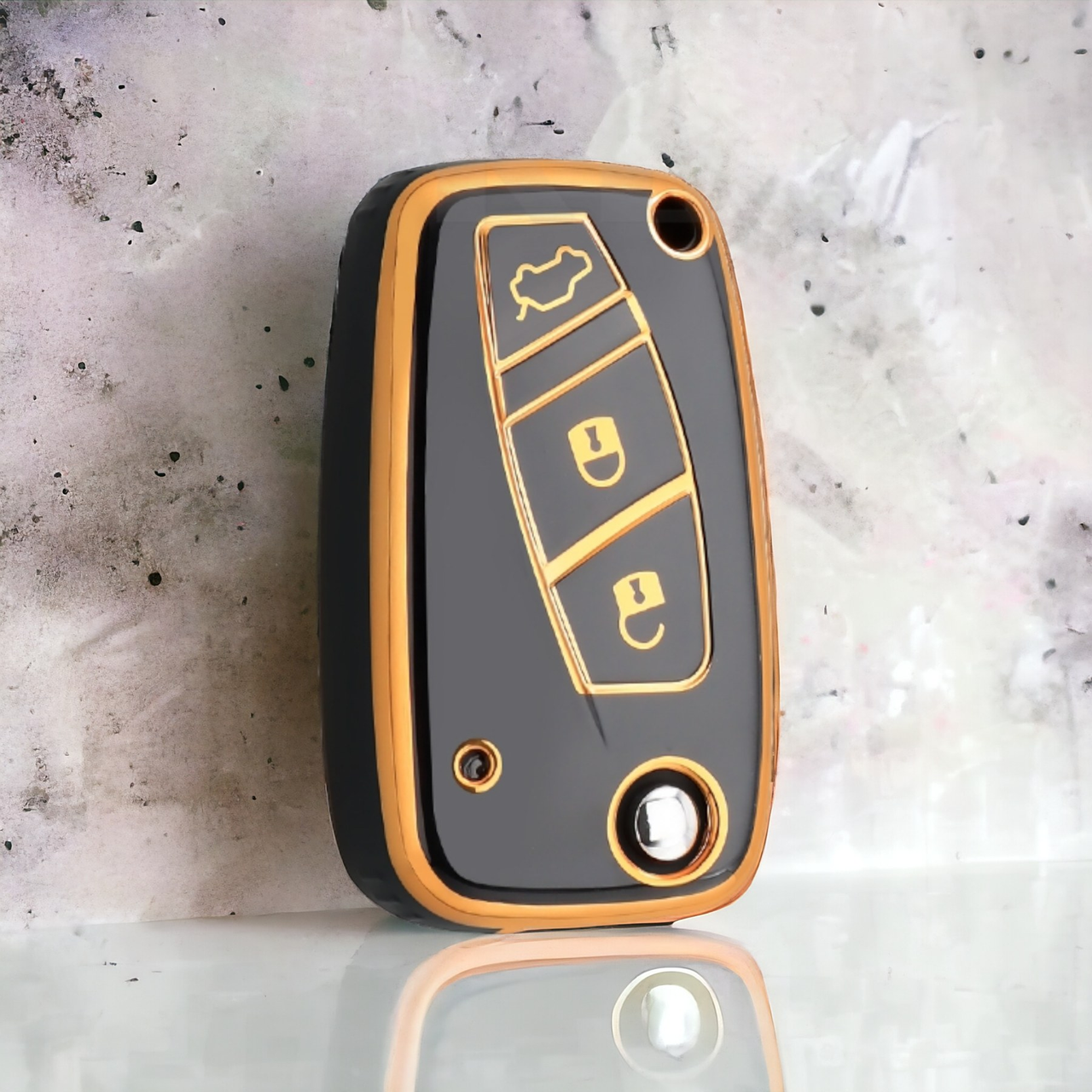 Чехол TPU для ключа Fiat 500/Panda/Stilo/Ducato/Punto/Doblo/Bravo Черный (2129004828)