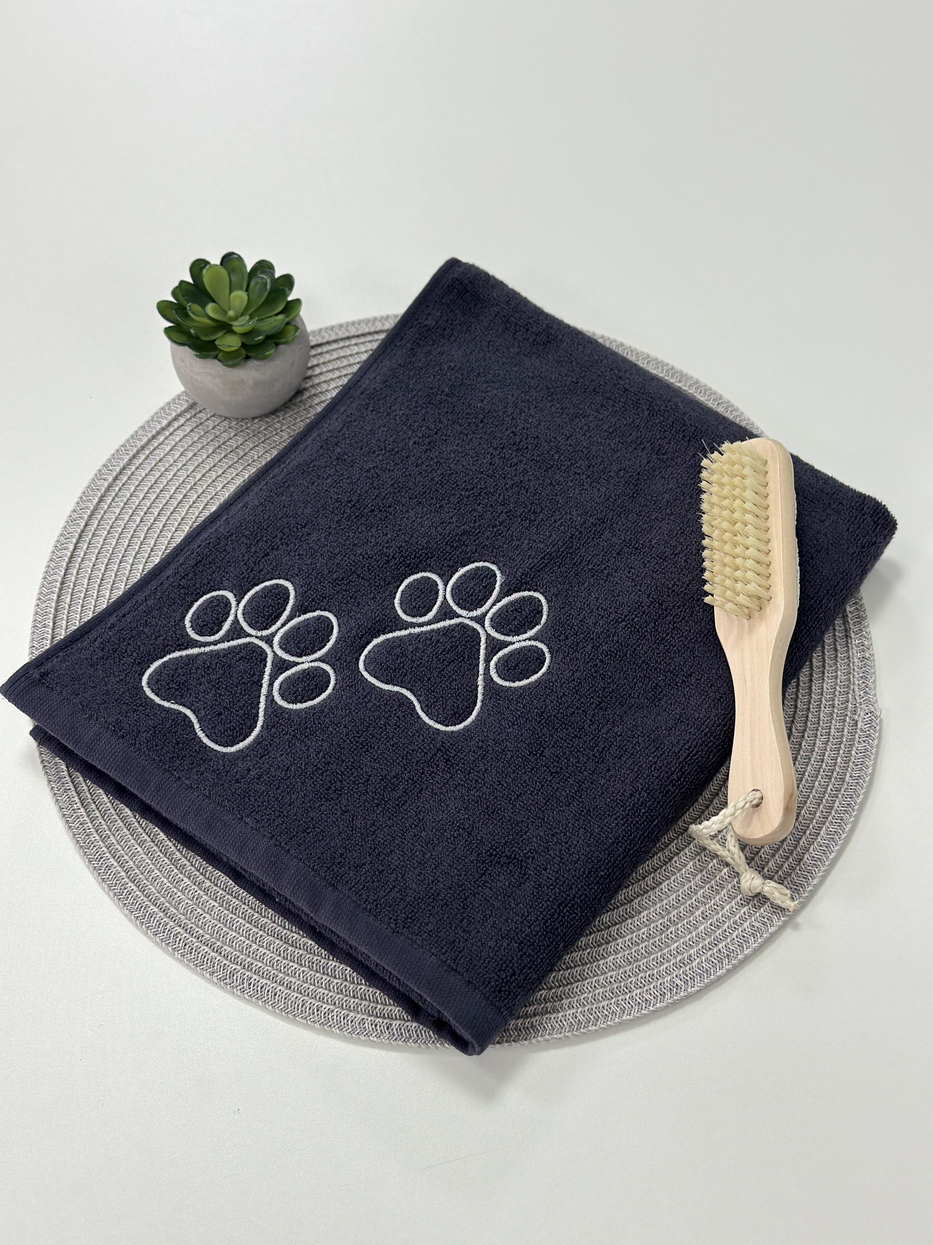 Рушник махровий для тварин 100% бавовна 450 г/м2 50х90 см Графітовий