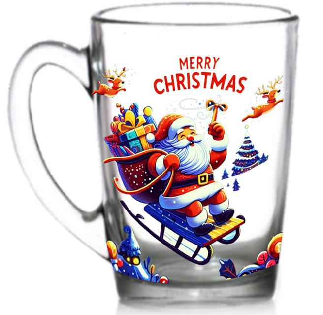 Чашка стеклянная Санта 330 мл (95006209)