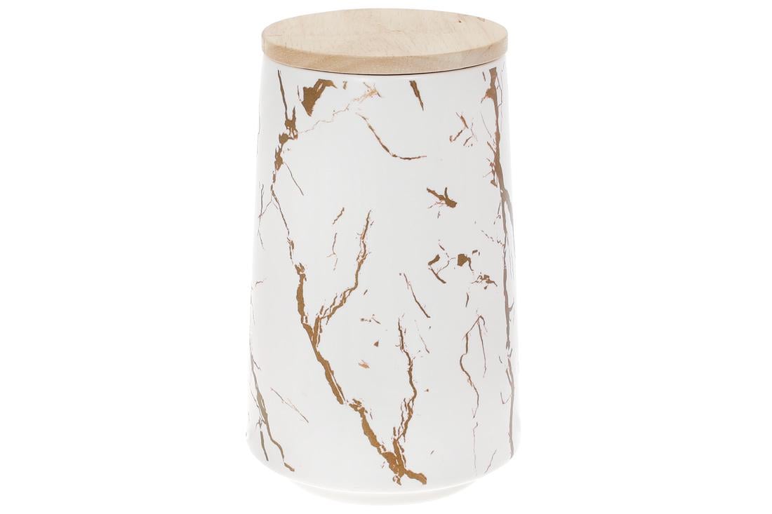 Банка порцелянова BonaDi 1 л Мармурова Розкіш (805-709)