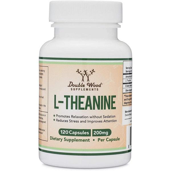 Теанін Double Wood L-Theanine 200 мг 120 капсул (000020098)