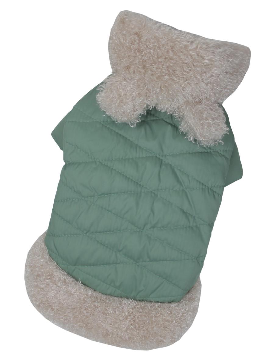 Куртка для собак девочек с мехом K-68 р. 5 Мятный (70579755)