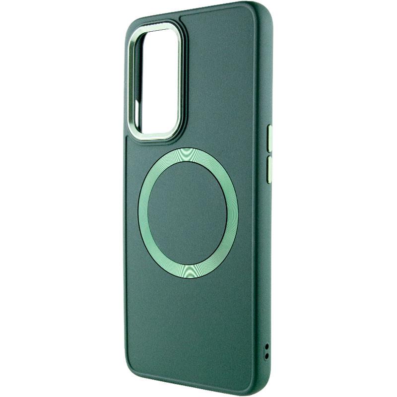 Протиударний TPU Чохол Bonbon Metal Style with MagSafe для OnePlus 9 Зелений / Army Green - фото 3