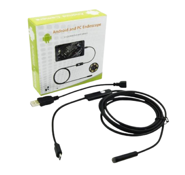 Камера гибкая Endoscope 7 мм 2 м под Android Черный (K-5570_390) - фото 4