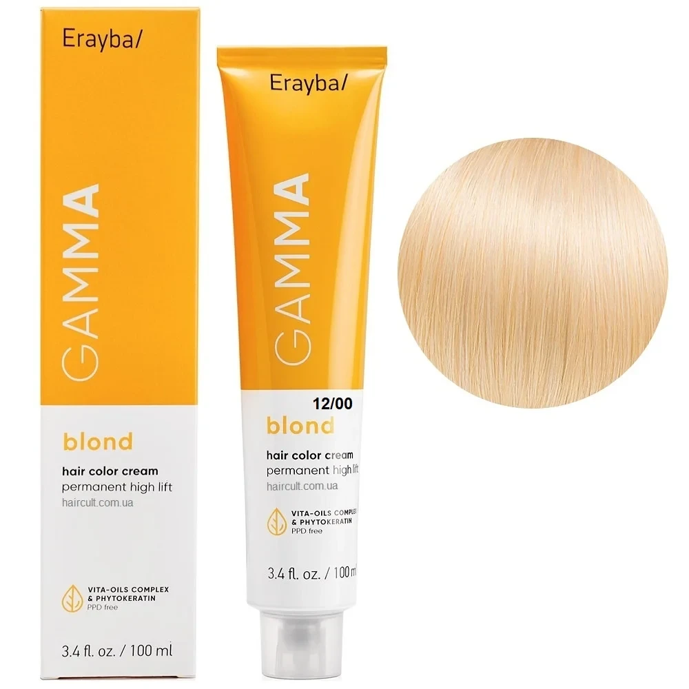 Краска для волос перманентная Erayba Gamma Color Cream 12/00 100 мл