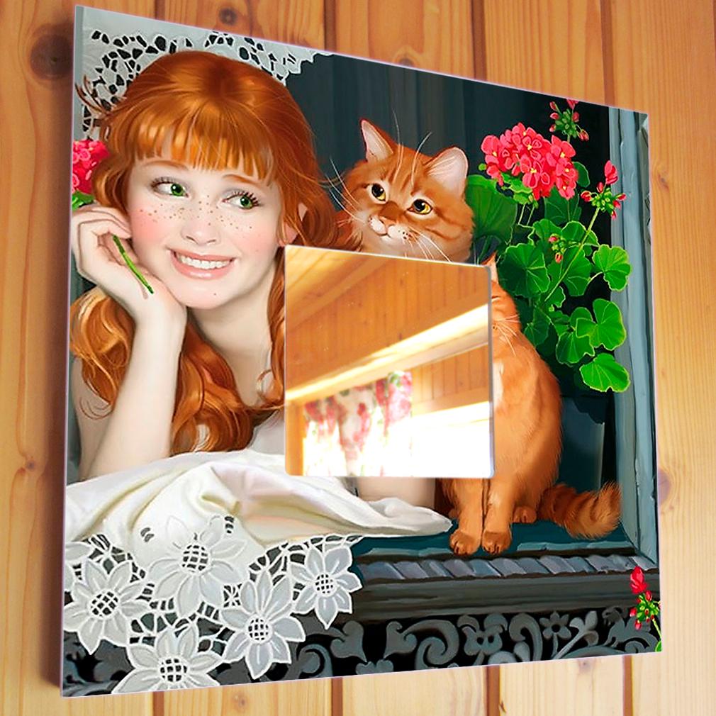 Дзеркало декоративне Руді незвично 260х260 мм (M00184)