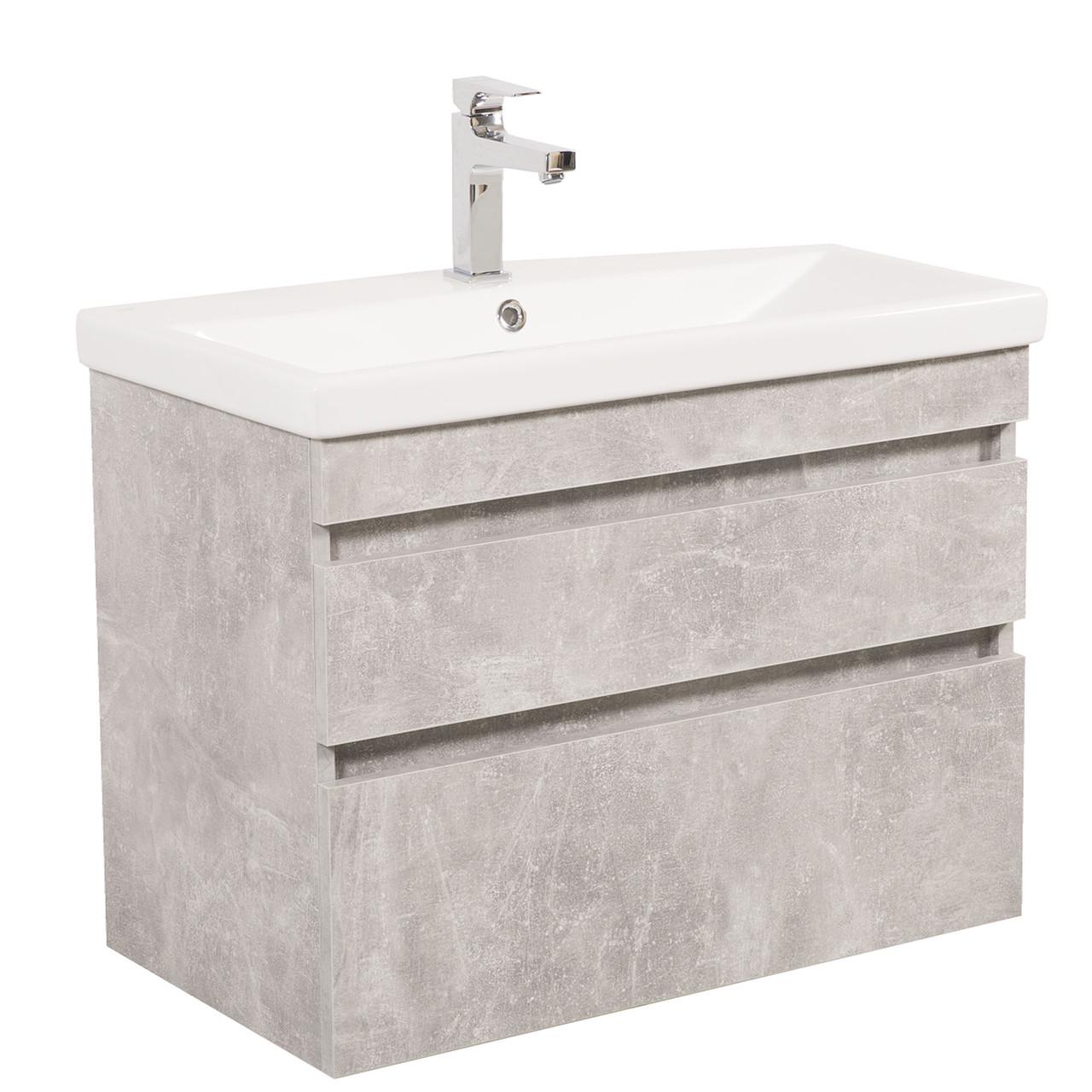 Тумба Винтаж консольная с умывальником Elite 80 см Бетон (1663271526) Тумба Винтаж консольная с умывальником Elite 80 см Бетон (1663271526)