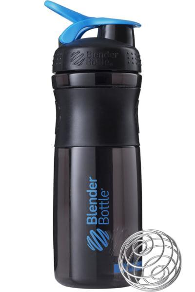Шейкер спортивний Blender Bottle SportMixer Flip 28 oz/820 мл Black/Cyan (A-011873)