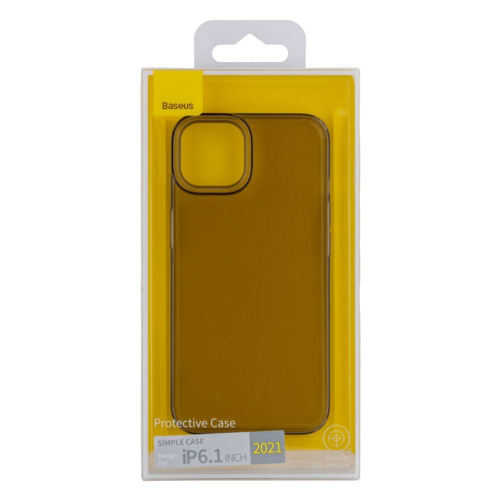 Чехол Baseus Simple Series Protective Case для iPhone 13 Прозрачно-черный - фото 5