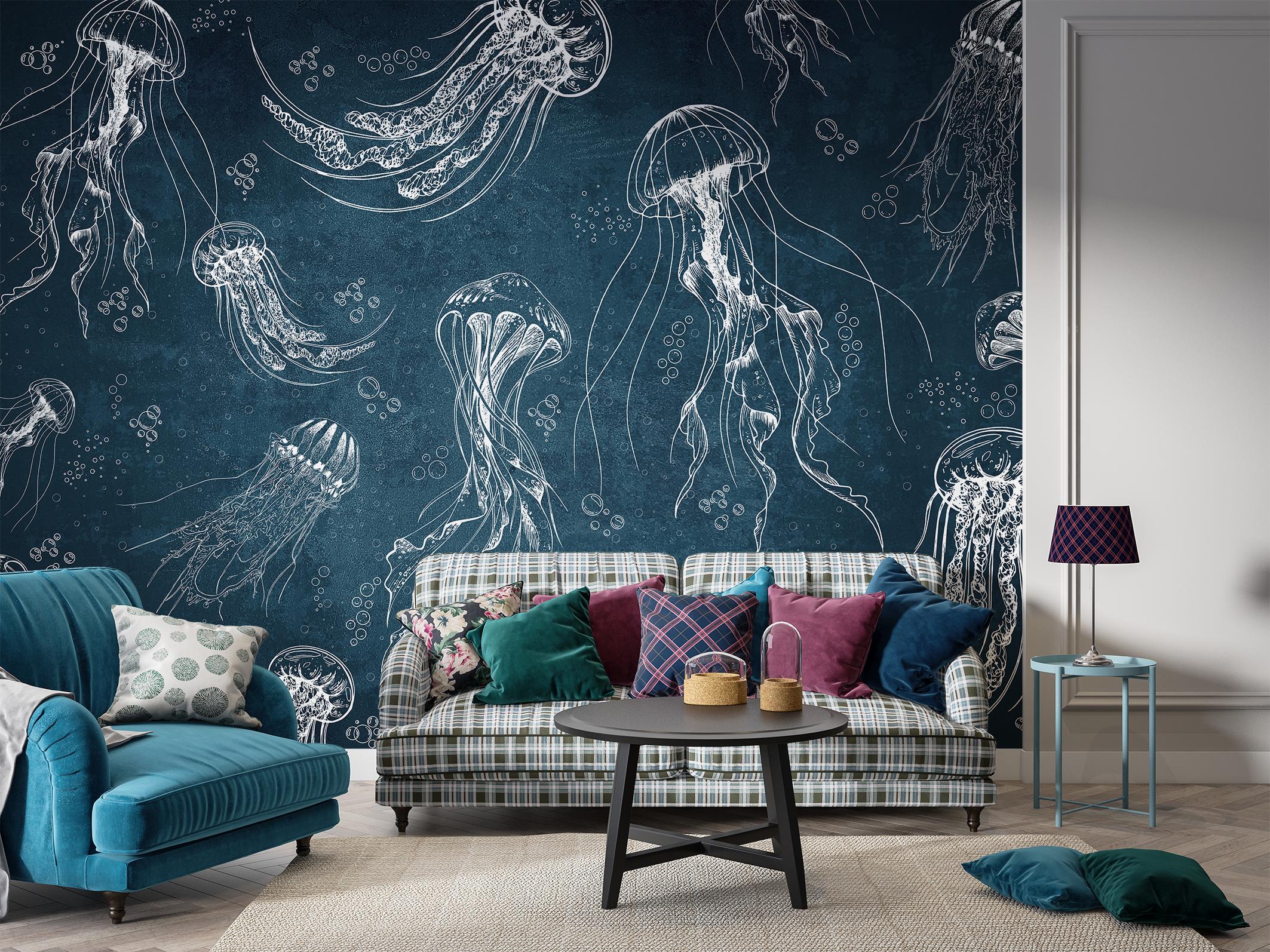 Фотообои флизелиновые Upstream Нарисованные медузы 180х120 см (S5NTR-110/2) - фото 7 Фотообои флизелиновые Upstream Нарисованные медузы 180х120 см (S5NTR-110/2) - фото 7