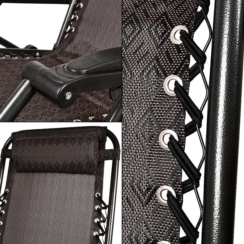 Кресло-шезлонг с подставкой для напитков Stenson MH-3066D-1 180х65х115 см Темно-коричневый (a1d9f15d) - фото 3 Кресло-шезлонг с подставкой для напитков Stenson MH-3066D-1 180х65х115 см Темно-коричневый (a1d9f15d) - фото 3