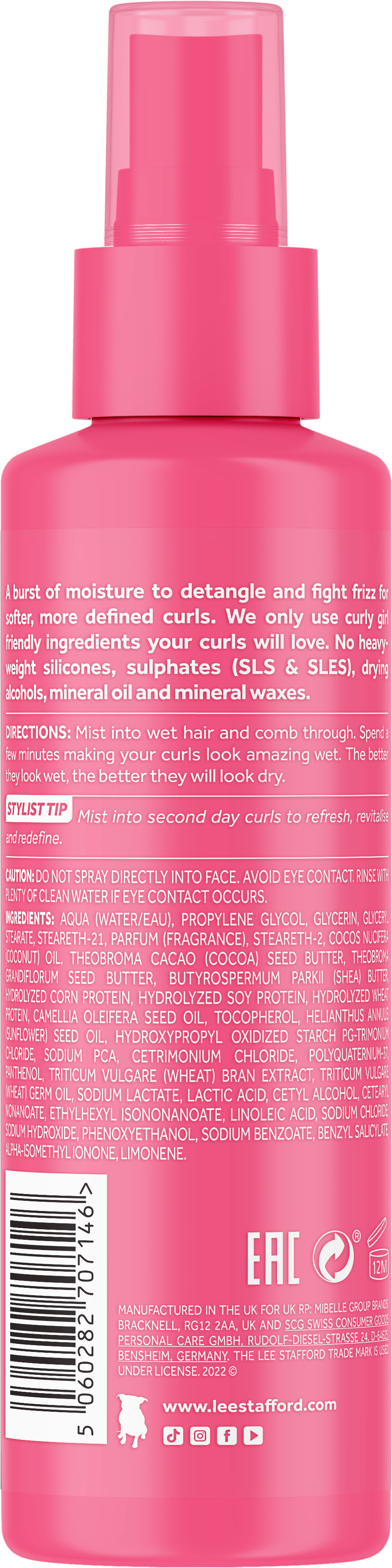 Зволожуючий спрей для кучерявого волосся For The Love Of Curls Leave-In Conditioning Moisture Mist 150 мл (LS7146) - фото 2 Зволожуючий спрей для кучерявого волосся For The Love Of Curls Leave-In Conditioning Moisture Mist 150 мл (LS7146) - фото 2