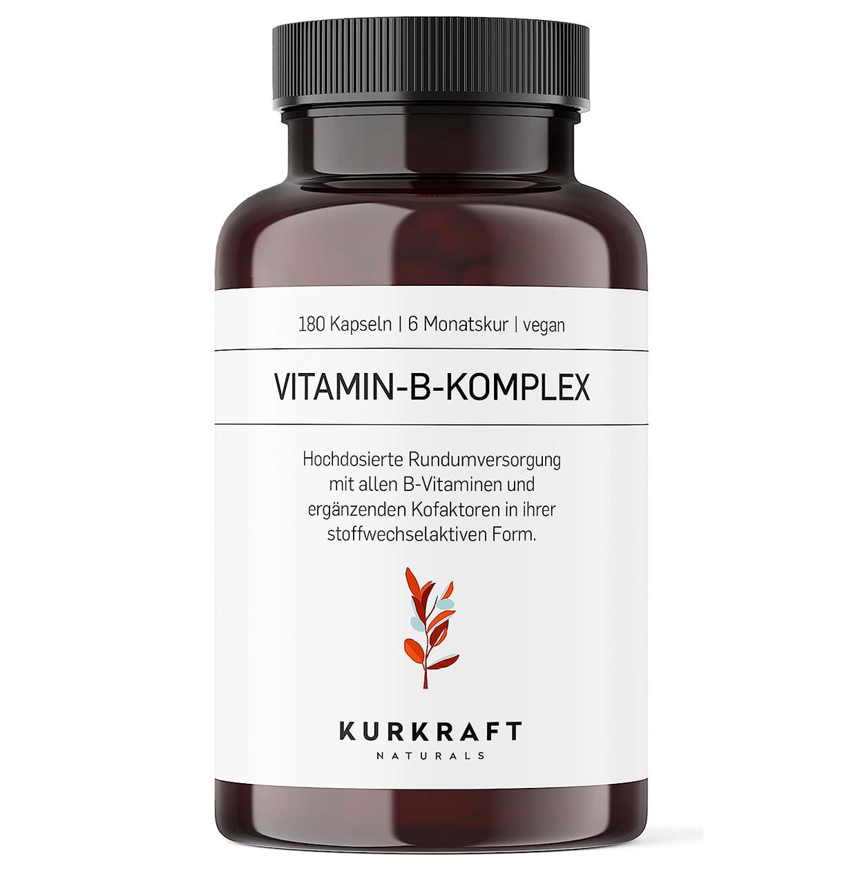 Витамины для иммунитета Kurkraft Комплекс витаминов В с кофакторами 180 капс. (50091396)