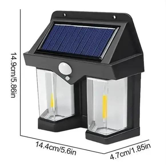 Світильник для дому на сонячній батареї Solar Wall Lamp COBA CB-228 з датчиком руху - фото 2