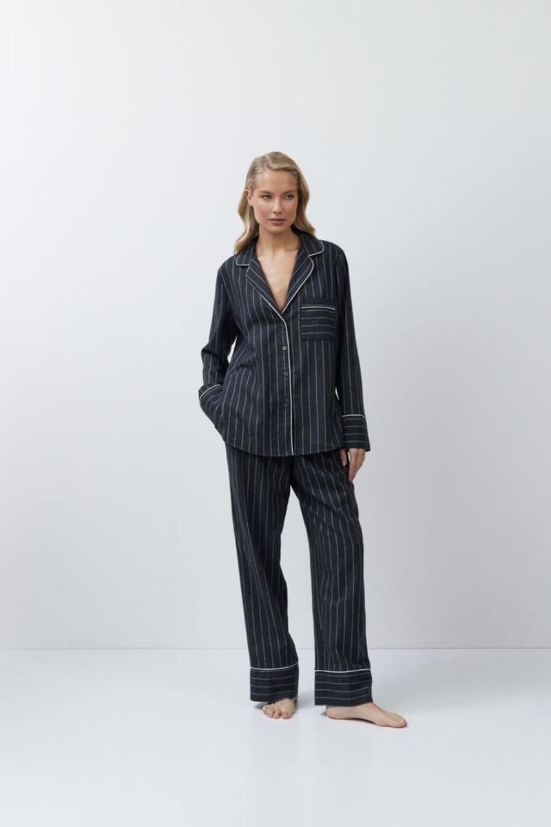 Піжама жіноча з штанами Aruelle S Темно-сірий (Casey-long) - фото 3 Піжама жіноча з штанами Aruelle S Темно-сірий (Casey-long) - фото 3