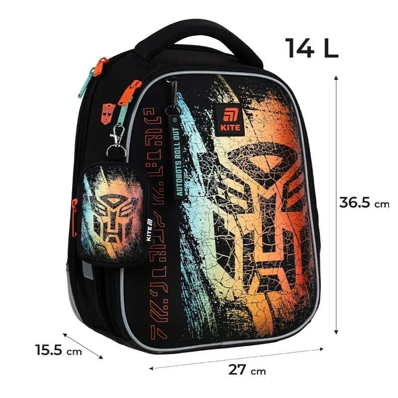 Школьный рюкзак каркасный Kite Education 555 TF 14 л Черный (TF25-555S) - фото 3 Школьный рюкзак каркасный Kite Education 555 TF 14 л Черный (TF25-555S) - фото 3